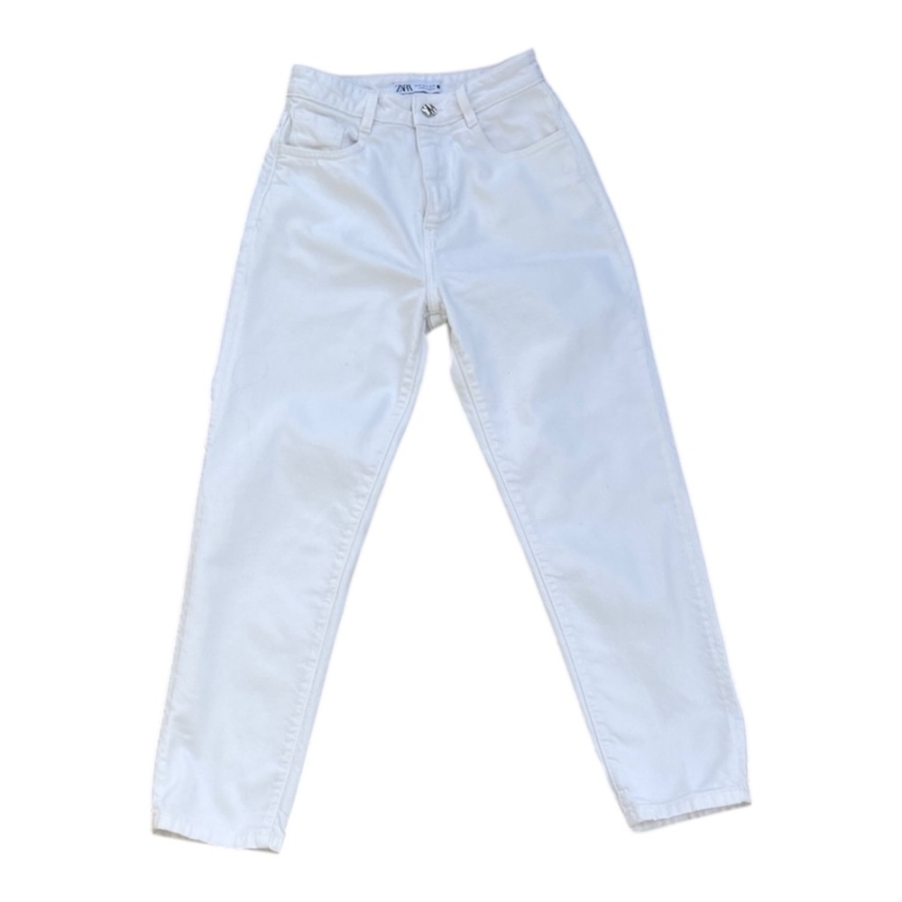 ZARA High-Rise Ankle Jeans